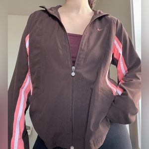 Vintage brown Nike track jacket